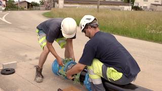 vR HYDROTIGHT - Montage Steckmuffe Einkammer mit aussenliegender Schubsicherung, Figur 2806