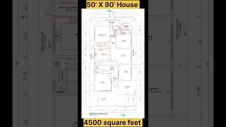 50' X 90' House Plan | 50by90 Home Plan | Unique Ideas | with 2bhk Parking lobby #ideas