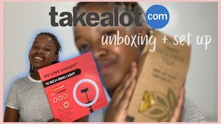 TAKEALOT UNBOXING: 10” Ring Light + Set Up and Golden Tea | SOUTH AFRICAN YOUTUBER