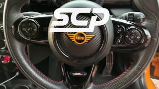 MINI F-Series Steering Wheel Centre Decal Fitting Guide - SCP