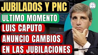 CAMBIO de ULTIMO MOMENTO en la LEY DE  AUMENTOS a JUBILADOS y PENSIONADOS PNC 2024