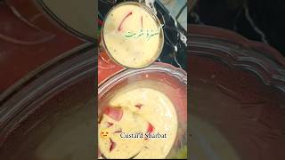 Custard Sharbat | full recipe on my channel #food #ramadan #ramzanrecipes #healthy #shorts