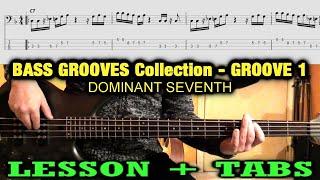 BASS GROOVE Lesson + TAB | Dominant Chord | TUTORIAL - Chapter 1