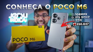 CHEGOU! Poco F6 baratinho? Novo Poco M6, com NFC, 256GB e por menos de R$1.000!