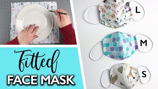 FACE MASK SEWING TUTORIAL | Anyone Can Sew This Face Mask | DIY Face Mask No Sewing Machine S, M, L