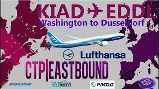 [VATSIM] North Atlantic Crossing (Cross the Pond) | Dulles ✈ Dusseldorf | Boeing 777-200LR Lufthansa