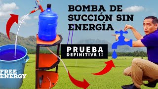 🤯Prueba de BOMBA de SUCCIÓN sin ENERGÍA DEFINITIVA!!!