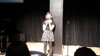 Elizabeth Hughes, 14, sings "Gimme, Gimme" from Thoroughly Modern Millie