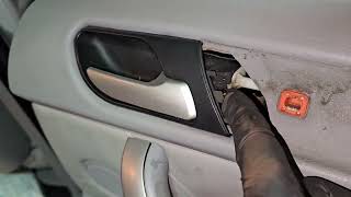 How to remove/replace door lock/door panel on a Bmw X5 E53