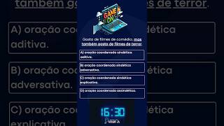 Oração Coordenada #gameon #quiz #profnjr