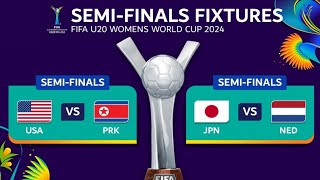 FIFA U20 Women's World Cup 2024 Semi finals schedule / FIFA u20 world cup semi finals fixtures