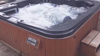 The hot tub at Globe House on Angle, which sleeps up to 24 people