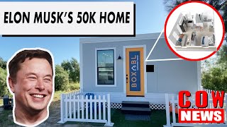 ELON MUSK’S NEW HOME -  CEO of SpaceX lives in a $50,000 House l COW NEWS