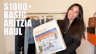 $1000 BASIC ARITZIA HAUL | TREND DENIM CARGO SKIRT | FOREVER CLASSIC COAT | SHOPPING TRY ON VLOG