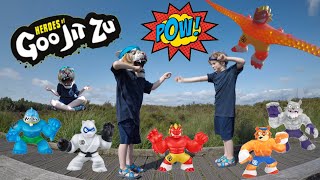 Heroes of Goo Jit Zu - The Gooiest, stretchiest heroes EVER - TYGOR VS TRISTAN in an EPIC BATTLE