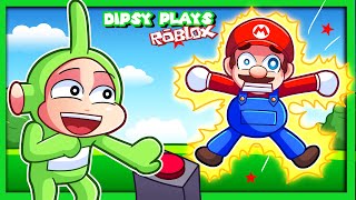 🌈 ESCAPE SCARY BUTTON! | Dipsy Plays Roblox Don't Press The Button 4 Ft. @Mario_Meme