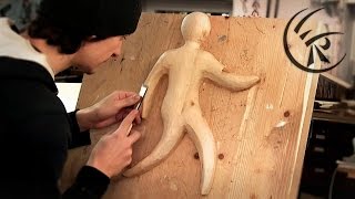 Woodcarving "modern child" ►► Timelapse