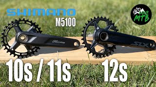 Part 1: Deore M5100 SHIMANO Cranks any Good? Versus 12 speed Deore M6100 Quick Check