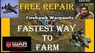 War Commander : FARMING WARHAWK PAINTS/ FASTESTWAY/ FREE REPAIR- 25-03-2024