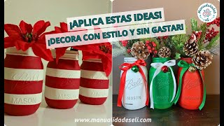 Adornos De Navidad Con Frascos De Vidrio Fáciles Y Económicos