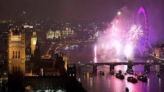 Capodanno a Londra 2023 Fuochi d'artificio