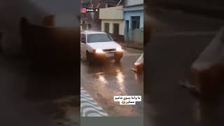 Man gets run over while taking a rain shower