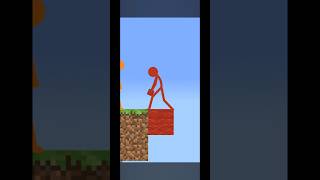 Minecraft bridging | Java vs Bedrock | #minecraft #stickman #animation #alanbecker