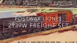 Postwar Lionel 2139W GG-1 Freight Set