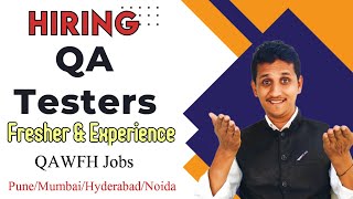 Software Testing Jobs for Freshers | QA Jobs for Experience | Testing Jobs | Fresher QA | QA Jobs