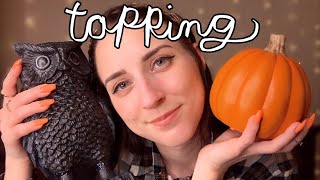 ASMR Tapping and Scratching on Fall Items 🍂🍁