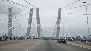 Driving on Cloudy NJ Highway - May 2020 Stock Footage