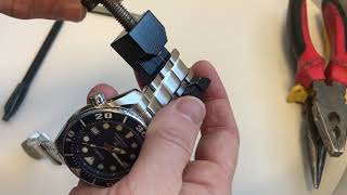 Resizing a Seiko pin and collar bracelet on a Sumo or Monster