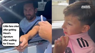 Young fan cried after waiting for 5 hours to get Messi’s signature