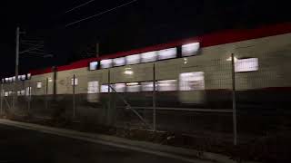 Some passenger train passing by I just recorded last night