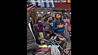 Cute Girl Shocking 😂 Reactions 🥰 Kawasaki Ninja Zx10r 🔥#publicreaction #girlreaction #shorts