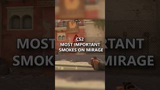 CS2 MOST IMPORTANT SMOKES FOR MIRAGE #cs2 #counterstrike2 #cs2mirage #miragesmokes #cs2india #cs2tip