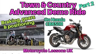 Advanced Motorcycle Town & Country Demo Ride on Honda CB650R, Part 2