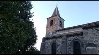 Cloches église St-Jean-Baptiste d'Olloix (63) - Sonnerie horaire et sonnerie de l'angélus