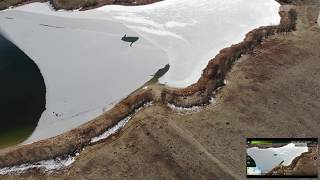 Aurora Reservoir on Ice DJI Mavic AIR 4k