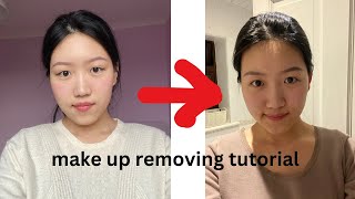 makeup removing tutorial