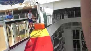 POV of the Zipline on Allure of the Seas - Royal Caribbean