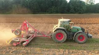 Doublé de FENDT 939 et 920 à la préparation des terres a maïs