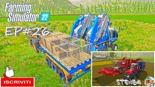 Farming Simulator 22 EP#26 NUOVA RACCOGLI PATATE E NUOVO CASSONE PER L'UVA Map New Lands #sten84