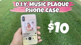 DIY MUSIC PLAQUE PHONE CASE | NO CRICUT