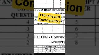 11th physics combination 2024 #11thphysics #shortvideo #shorts