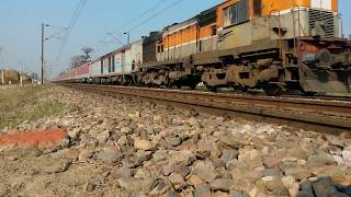 LHB Archana SF Express abiding Caution Signal