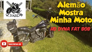 Alemão Mostra Minha Moto: HD Dyna Fat Bob - O Varda #forçacustom #alemaoride #fatbob