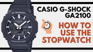 Casio G-Shock GA-2100 Stopwatch Instructions | How to use the Stopwatch on the Casioak