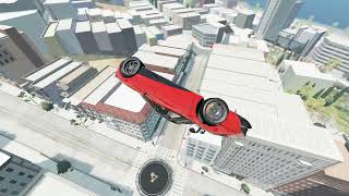 Crash with Cars and Trampolines | BeamNG.drive