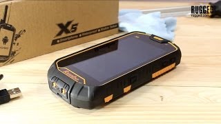 Runbo X5 обзор корпуса защищенного телефона - RUGGED